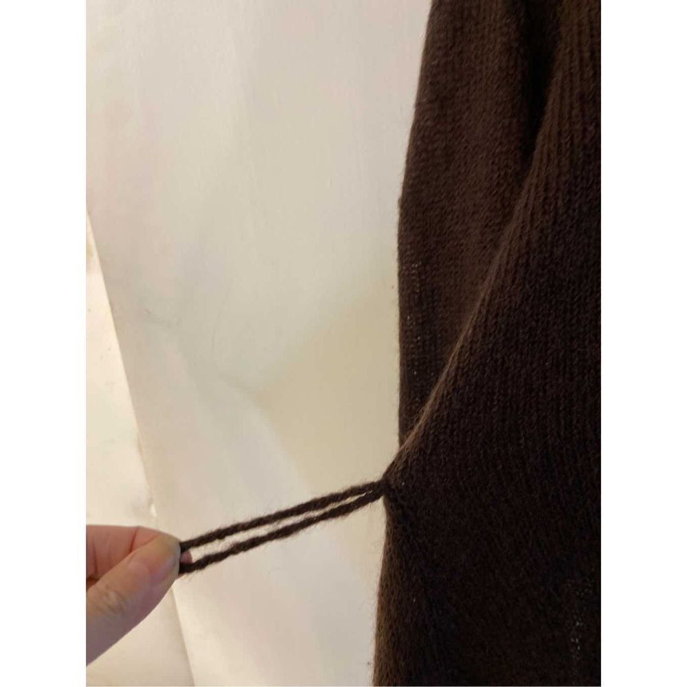 Vs Body by Victoria Mohair sweater brown large cowl neck cardigan "No Belt" L‎ - Picture 3 of 11